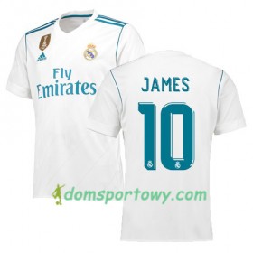 Koszulka Real Madryt JAMES 10 Domowe Koszulki Piłkarskie 2017-2018 Krótki Rękaw