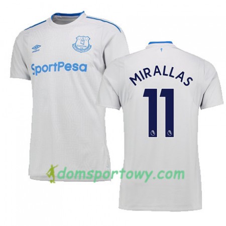 Koszulka Everton MIRALLAS Wyjazdowe Koszulki Piłkarskie 2017-2018 Krótki Rękaw