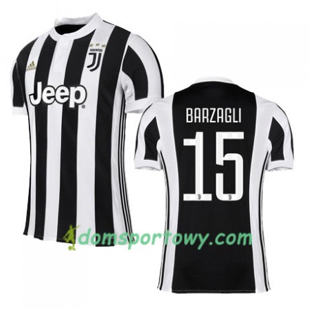 Koszulka Juventus BARZAGLI 15 Domowe Koszulki Piłkarskie 2017-2018 Krótki Rękaw