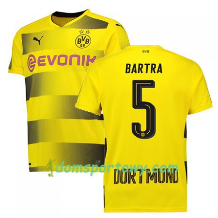 Koszulka Borussia Dortmund BARTRA 5 Domowe Koszulki Piłkarskie 2017-2018 Krótki Rękaw