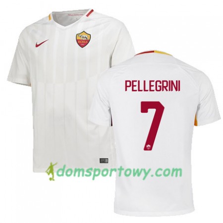 Koszulka AS Roma PELLEGRINI 7 Wyjazdowe Koszulki Piłkarskie 2017-2018 Krótki Rękaw
