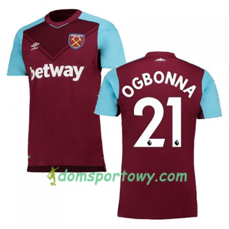 Koszulka West Ham United OGBONNA Domowe Koszulki Piłkarskie 2017-2018 Krótki Rękaw