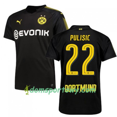 Koszulka Borussia Dortmund PULISIC 22 Wyjazdowe Koszulki Piłkarskie 2017-2018 Krótki Rękaw