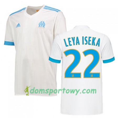 Koszulka Olympique Marsylia AARON LEYA ISEKA 22 Domowe Koszulki Piłkarskie 2017-2018 Krótki Rękaw