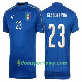 Koszulka Włochy EMANUELE GIACCHERINI Domowe Koszulki Piłkarskie Euro 2016