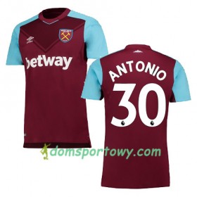 Koszulka West Ham United ANTONIO Domowe Koszulki Piłkarskie 2017-2018 Krótki Rękaw