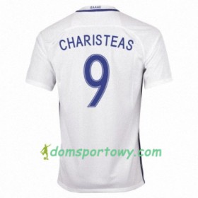 Koszulka Grecja ANGELOS CHARISTEAS Domowe Koszulki Piłkarskie 2016/17 Krótki Rękaw