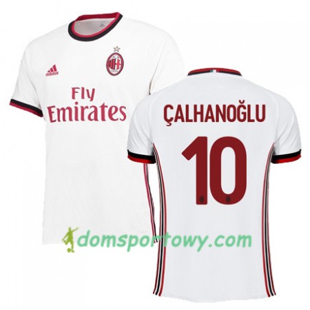 Koszulka AC Milan CALHANOGLU 10 Wyjazdowe Koszulki Piłkarskie 2017-2018 Krótki Rękaw