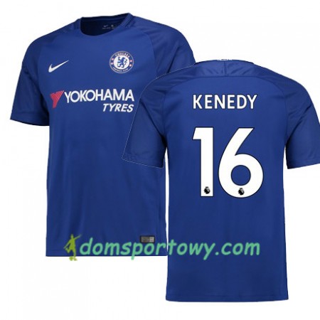 Koszulka Chelsea KENEDY 16 Domowe Koszulki Piłkarskie 2017-2018 Krótki Rękaw