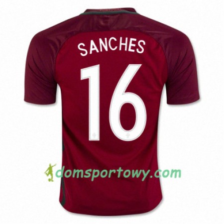 Koszulka Portugalia RENATO SANCHES Domowe Koszulki Piłkarskie Euro 2016