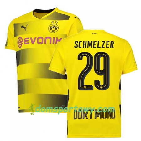 Koszulka Borussia Dortmund SCHMELZER 29 Domowe Koszulki Piłkarskie 2017-2018 Krótki Rękaw