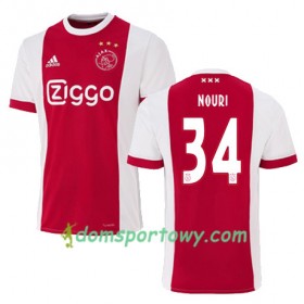 Koszulka Ajax Amsterdam ABDELHAK NOURI 34 Domowe Koszulki Piłkarskie 2017-2018 Krótki Rękaw
