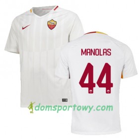 Koszulka AS Roma MANOLAS 44 Wyjazdowe Koszulki Piłkarskie 2017-2018 Krótki Rękaw