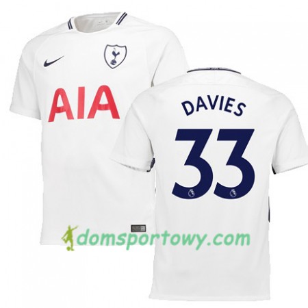 Koszulka Tottenham Hotspur DAVIES 33 Domowe Koszulki Piłkarskie 2017-2018 Krótki Rękaw