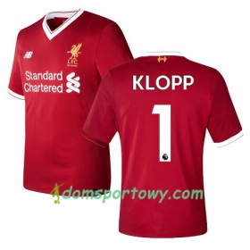 Koszulka Liverpool KLOPP 1 Domowe Koszulki Piłkarskie 2017-2018 Krótki Rękaw