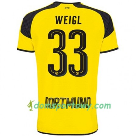 Koszulka Borussia Dortmund WEIGL 33 Trzeci Koszulki Piłkarskie 2017-2018 Krótki Rękaw