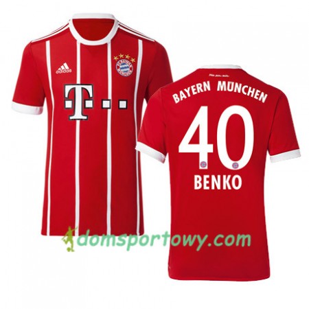 Koszulka Bayern Monachium BENKO 40 Domowe Koszulki Piłkarskie 2017-2018 Krótki Rękaw