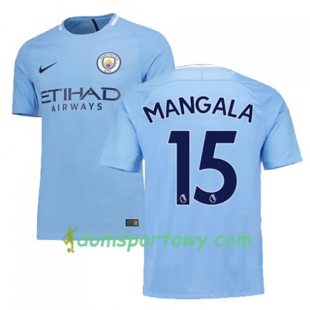 Koszulka Manchester City MANGALA 15 Domowe Koszulki Piłkarskie 2017-2018 Krótki Rękaw