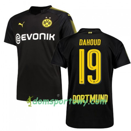 Koszulka Borussia Dortmund DAHOUD 19 Wyjazdowe Koszulki Piłkarskie 2017-2018 Krótki Rękaw