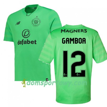 Koszulka Celtic FC CRISTIAN GAMBOA Trzeci Koszulki Piłkarskie 2017-2018 Krótki Rękaw