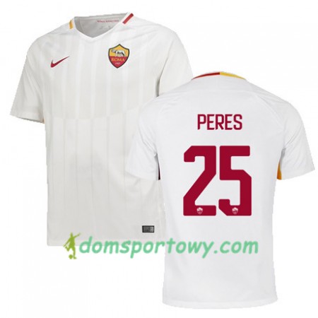 Koszulka AS Roma PERES 25 Wyjazdowe Koszulki Piłkarskie 2017-2018 Krótki Rękaw