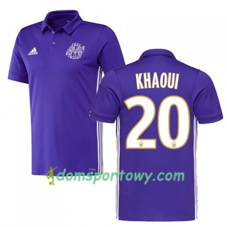 Koszulka Olympique Marsylia SAIF EDDINE KHAOUI 20 Trzeci Koszulki Piłkarskie 2017-2018 Krótki Rękaw