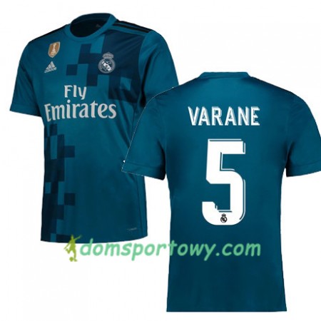 Koszulka Real Madryt VARANE 5 Trzeci Koszulki Piłkarskie 2017-2018 Krótki Rękaw