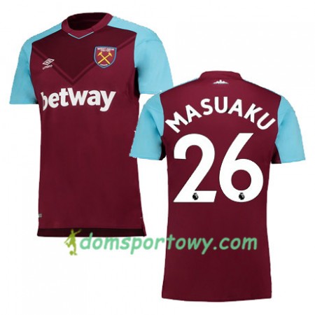Koszulka West Ham United MASUAKU Domowe Koszulki Piłkarskie 2017-2018 Krótki Rękaw