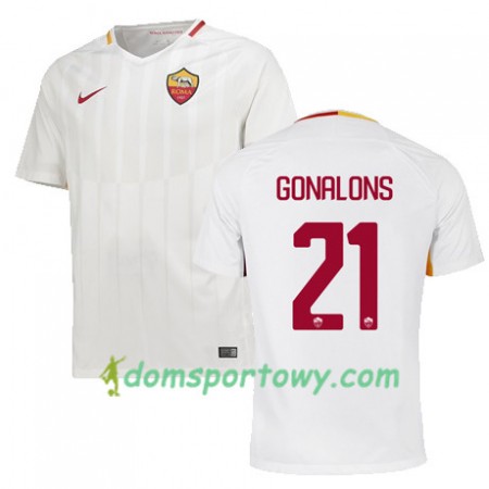 Koszulka AS Roma GONALONS 21 Wyjazdowe Koszulki Piłkarskie 2017-2018 Krótki Rękaw