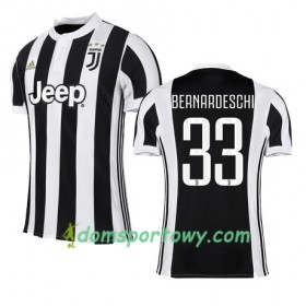 Koszulka Juventus BERNARDESCHI 33 Domowe Koszulki Piłkarskie 2017-2018 Krótki Rękaw