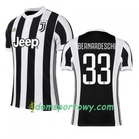 Koszulka Juventus BERNARDESCHI 33 Domowe Koszulki Piłkarskie 2017-2018 Krótki Rękaw