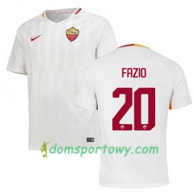 Koszulka AS Roma FAZIO 20 Wyjazdowe Koszulki Piłkarskie 2017-2018 Krótki Rękaw