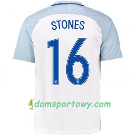 Koszulka Anglia STONES Domowe Koszulki Piłkarskie Euro 2016
