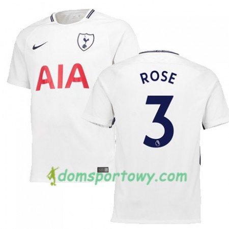 Koszulka Tottenham Hotspur ROSE 3 Domowe Koszulki Piłkarskie 2017-2018 Krótki Rękaw