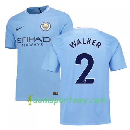 Koszulka Manchester City KYLE WALKER 2 Domowe Koszulki Piłkarskie 2017-2018 Krótki Rękaw