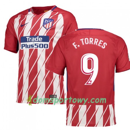 Koszulka Atlético Madryt F TORRES 9 Domowe Koszulki Piłkarskie 2017-2018 Krótki Rękaw