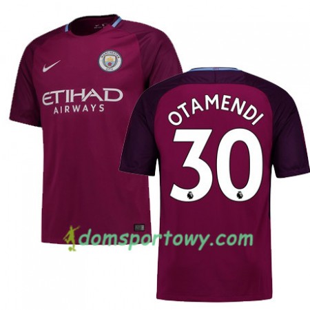 Koszulka Manchester City OTAMENDI 30 Wyjazdowe Koszulki Piłkarskie 2017-2018 Krótki Rękaw
