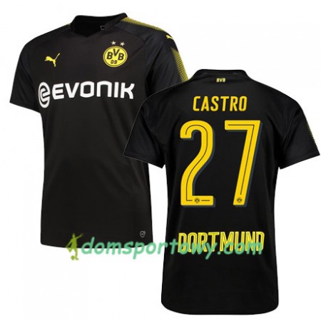 Koszulka Borussia Dortmund CASTRO 27 Wyjazdowe Koszulki Piłkarskie 2017-2018 Krótki Rękaw