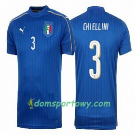 Koszulka Włochy GIORGIO CHIELLINI Domowe Koszulki Piłkarskie Euro 2016