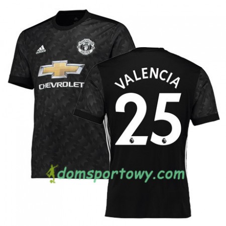 Koszulka Manchester United VALENCIA 25 Wyjazdowe Koszulki Piłkarskie 2017-2018 Krótki Rękaw