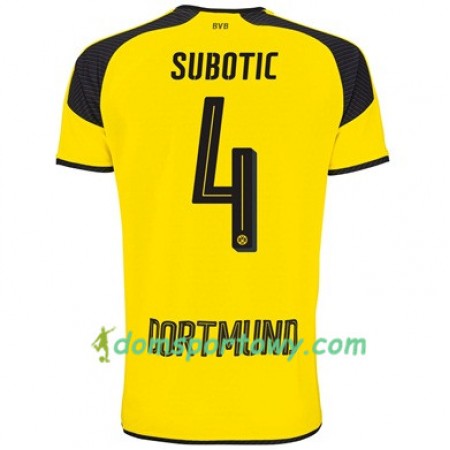 Koszulka Borussia Dortmund SUBOTIC 4 Trzeci Koszulki Piłkarskie 2017-2018 Krótki Rękaw