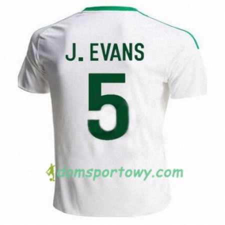 Koszulka Irlandia Północna JONNY EVANS Wyjazdowe Koszulki Piłkarskie 2016/17 Krótki Rękaw