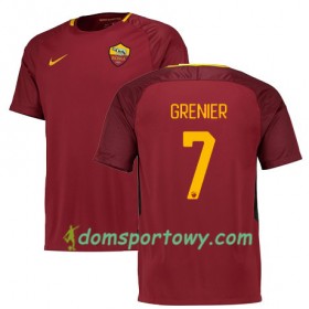 Koszulka AS Roma Grenier 7 Domowe Koszulki Piłkarskie 2017-2018 Krótki Rękaw