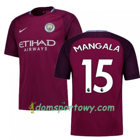 Koszulka Manchester City MANGALA 15 Wyjazdowe Koszulki Piłkarskie 2017-2018 Krótki Rękaw