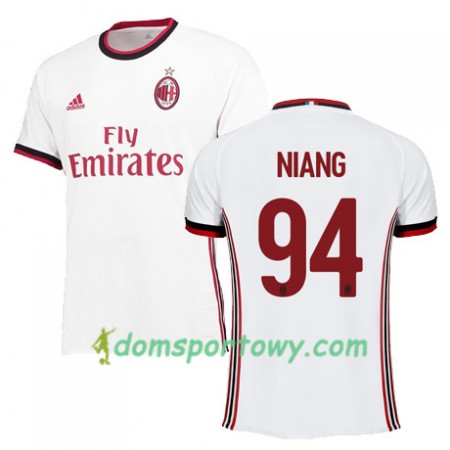Koszulka AC Milan NIANG 94 Wyjazdowe Koszulki Piłkarskie 2017-2018 Krótki Rękaw