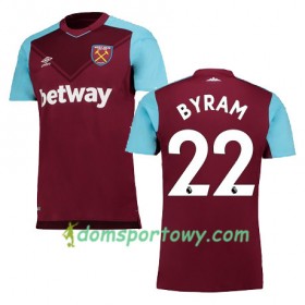 Koszulka West Ham United BYRAM Domowe Koszulki Piłkarskie 2017-2018 Krótki Rękaw