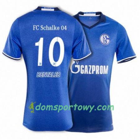 Koszulka FC Schalke 04 BENTALEB 10 Domowe Koszulki Piłkarskie 2017-2018 Krótki Rękaw