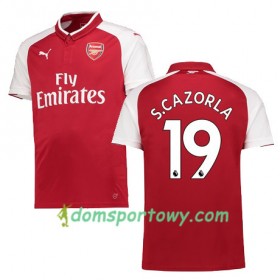 Koszulka Arsenal S CAZORLA 19 Domowe Koszulki Piłkarskie 2017-2018 Krótki Rękaw