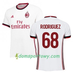 Koszulka AC Milan RODRIGUEZ 68 Wyjazdowe Koszulki Piłkarskie 2017-2018 Krótki Rękaw