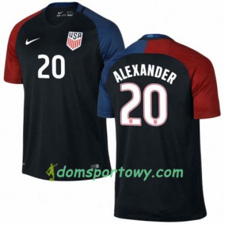 Koszulka Stany Zjednoczone ERIC ALEXANDER Wyjazdowe Koszulki Piłkarskie 2016/17 Krótki Rękaw
